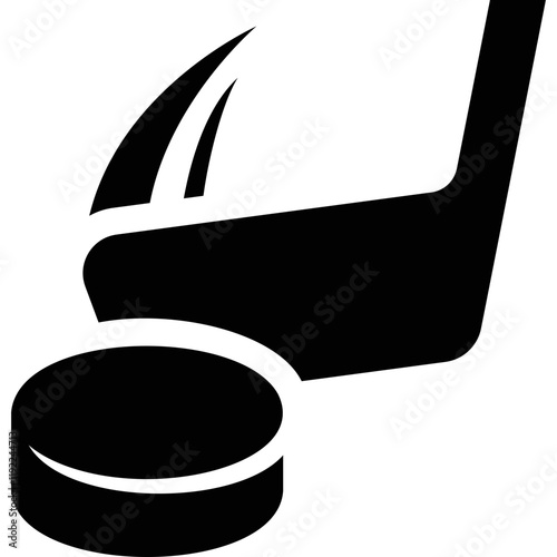 Simple vector icon hockey stick