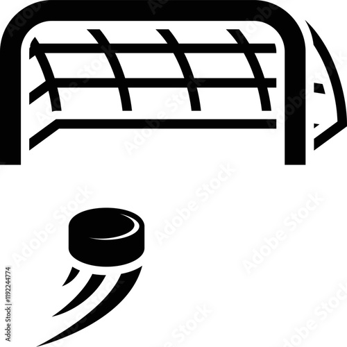 Simple vector icon hockey goal