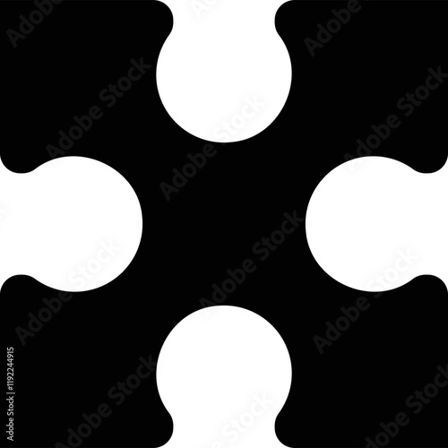 Simple vector icon puzzle