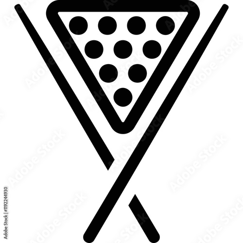 Simple vector icon billiards
