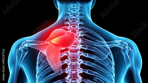 X-Ray Left Shoulder Joint Front View - High Detail Medical 
