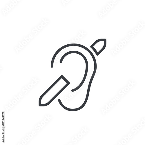 Hearing Loop System line icon