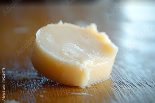 Beef tallow, rendered from beef fat photo