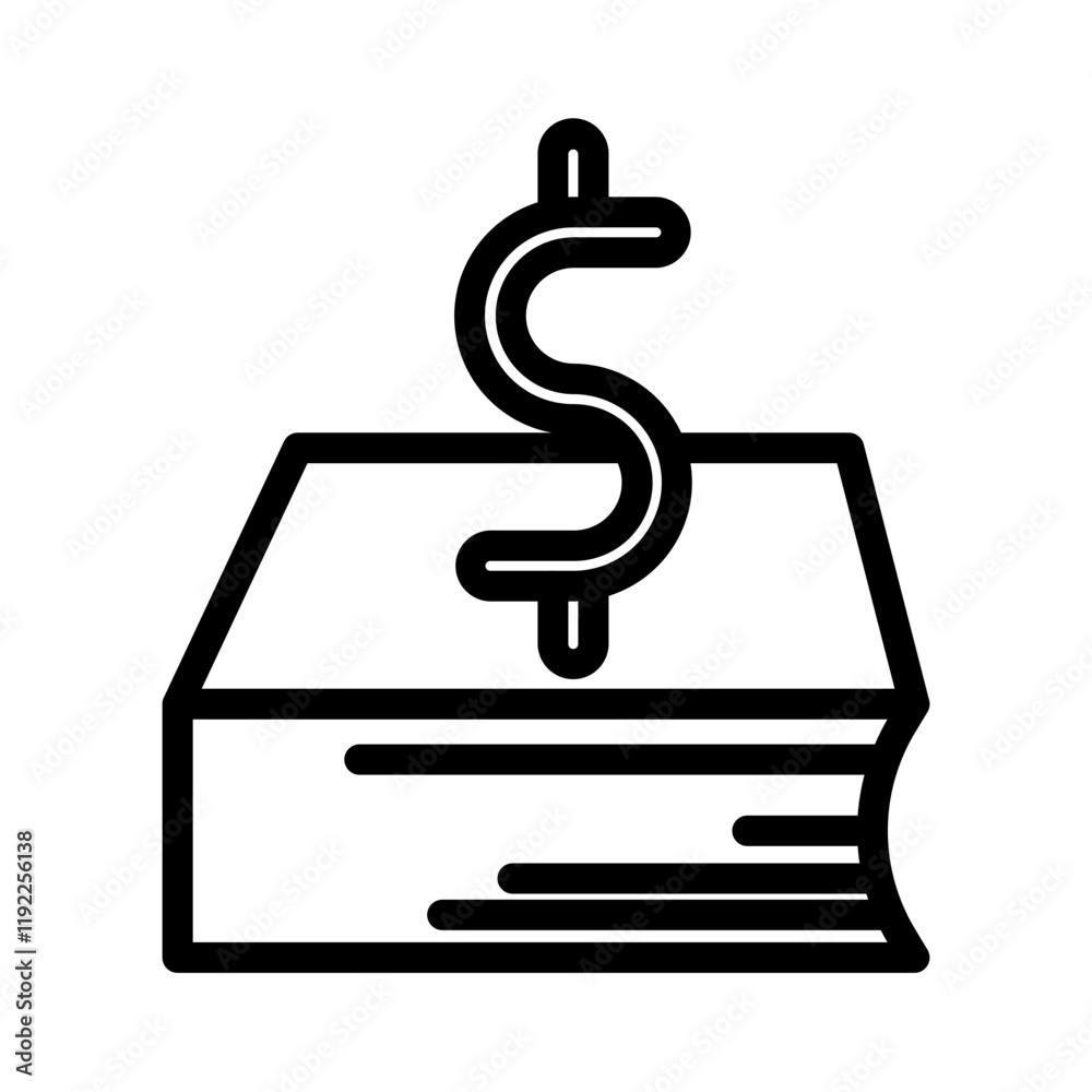 Financial Records Vector Line Icon Design Financial Records Vector Line Icon Design