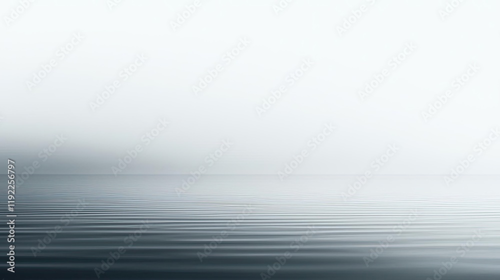 Blurred abstract background concept. Serene landscape with calm water and soft mist blending the horizon and the sky. Blurred abstract background concept. Serene landscape with calm water and soft mist blending the horizon and the sky.