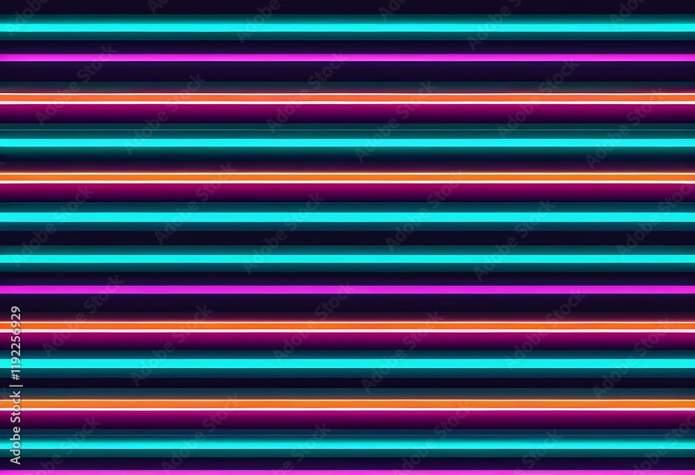 Vibrant Horizontal Neon Stripes Abstract Design Vibrant Horizontal Neon Stripes Abstract Design