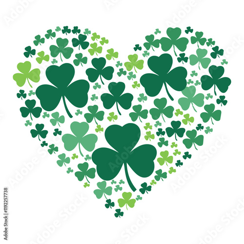 Love St. Patrick's Day T-Shirt Design colorful Graphic T Shirt