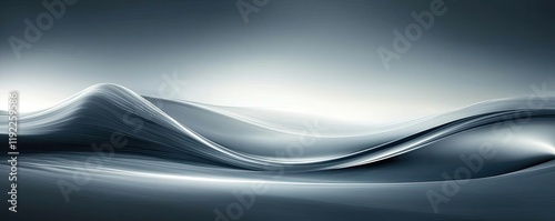 Cloudy abstract background idea. Abstract waves in gradient tones create a smooth, serene visual landscape.