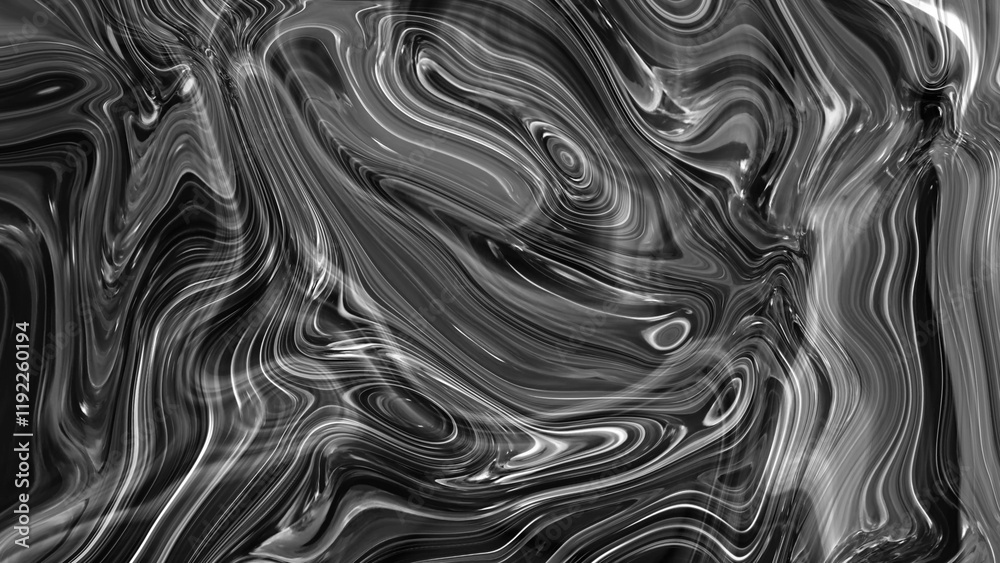 Obraz premium Abstract black white color marble liquid