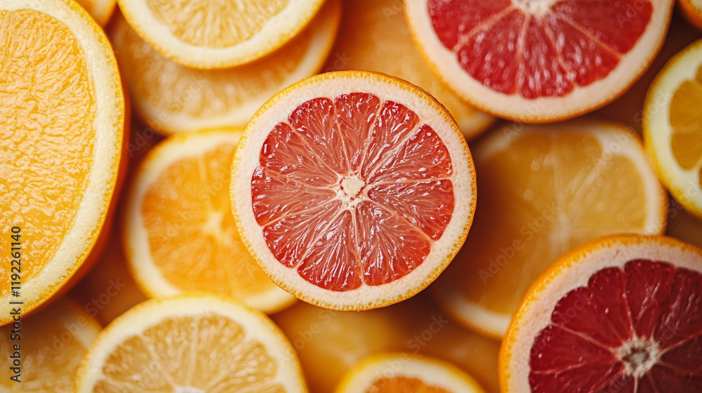Colorful citrus fruits arranged in a vibrant display showcasing freshness and flavor Colorful citrus fruits arranged in a vibrant display showcasing freshness and flavor