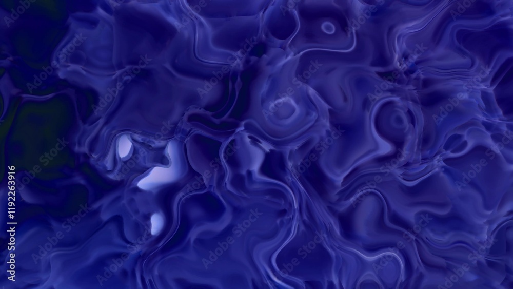 Obraz premium abstract blue holographic liquid wave