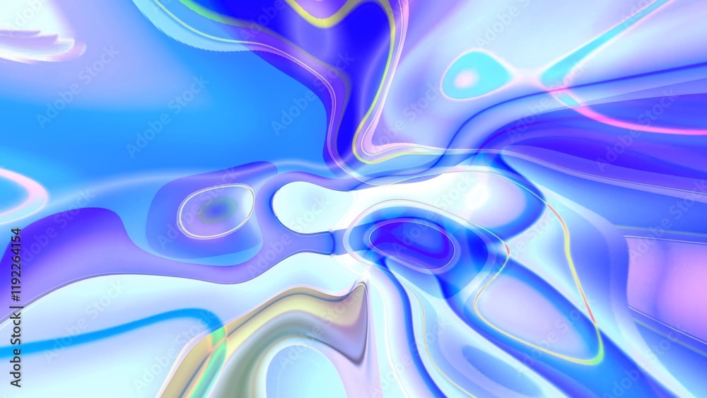 Obraz premium Abstract blue liquid wave background