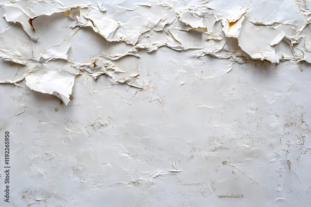 Abstract White Textured Impasto Painting Abstract White Textured Impasto Painting