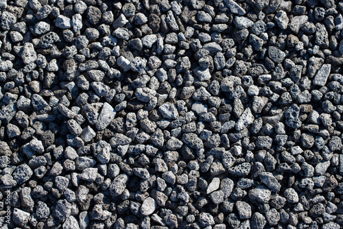 Texture of small slag stones, background.