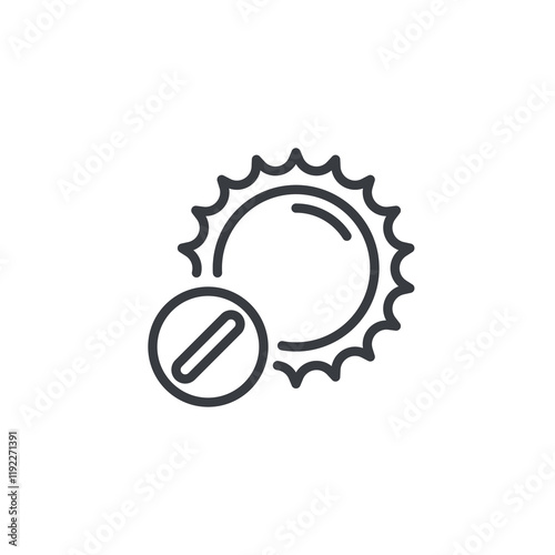 Daytime Pain Relief line icon