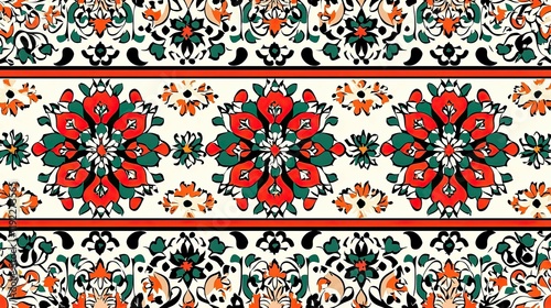 Intricate Floral Mandala Pattern: Vintage Seamless Design, Perfect for Textile, Wallpaper, and Fabric Prints