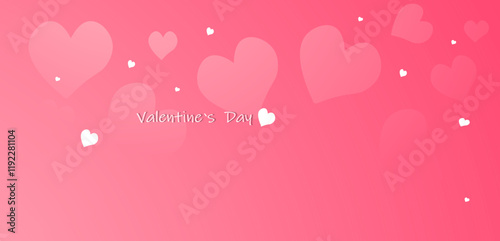 Blurred valentines day background vector design . Perfect for pink banner or other projects.