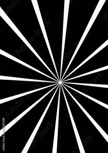 Black and White concentric line for design element