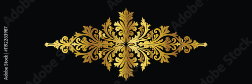 gold floral ornament