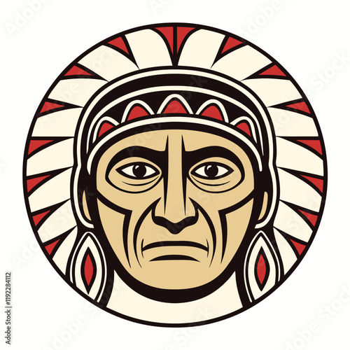 native american face4