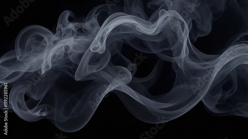 Wallpaper Mural smoke on black background Torontodigital.ca