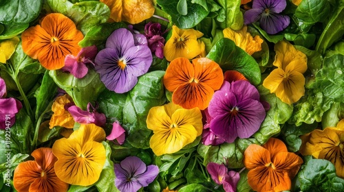 Wallpaper Mural Nature photography colorful edible flower arrangements for culinary inspiration Torontodigital.ca