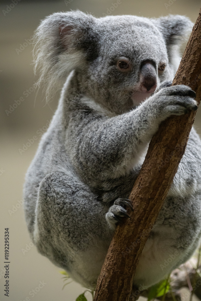 Fototapeta premium 木の上でくつろぐ可愛いコアラ