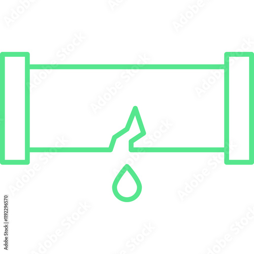 Fuel Leakage icon single vector illustration