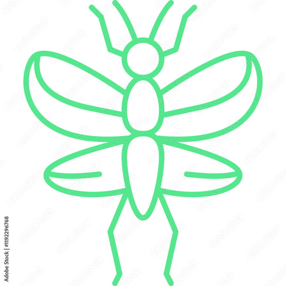 Locust Infestation icon single vector illustration Locust Infestation icon single vector illustration