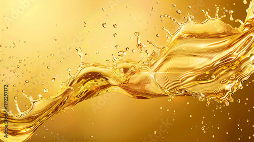 Wallpaper Mural Golden splash water on golden background, version 1 Torontodigital.ca