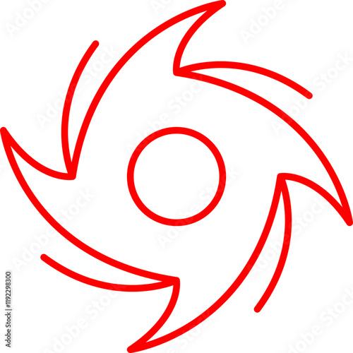 Cyclone icon single vector illustration photo