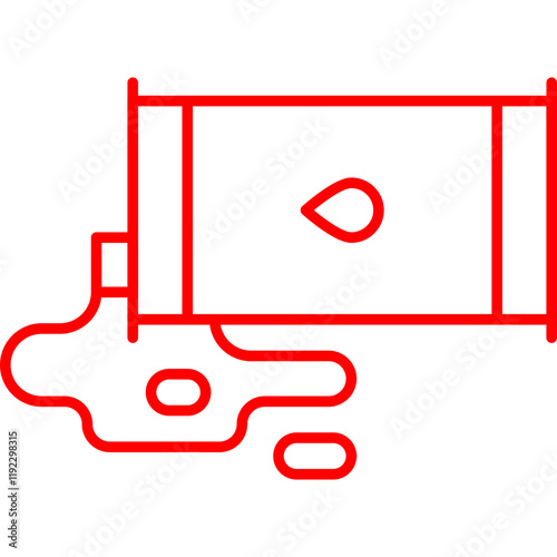 Chemical Leak icon single vector illustration