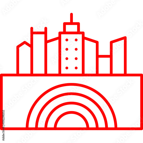 Earthquake I icon single vector illustration