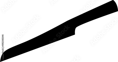 Cooking Knife blade silhouette