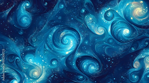 Wallpaper Mural Cosmic swirls in deep space abstract art digital artwork vibrant colors aesthetic viewpoint celestial concept Torontodigital.ca