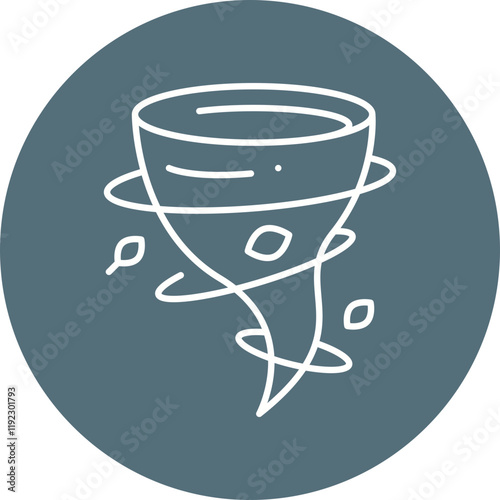Tornado icon single vector illustration