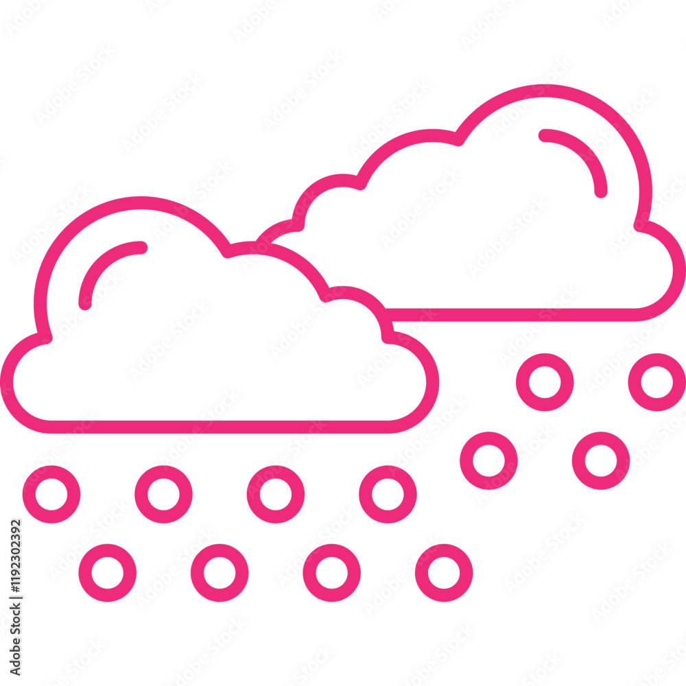 Heavy Snows icon single vector illustration Heavy Snows icon single vector illustration