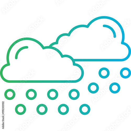 Heavy Snows icon single vector illustration