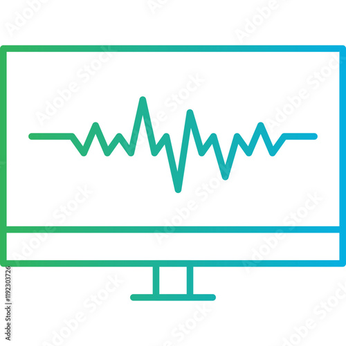 Earthquake Reading icon single vector illustration