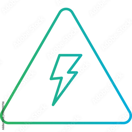 Electricity Danger icon single vector illustration