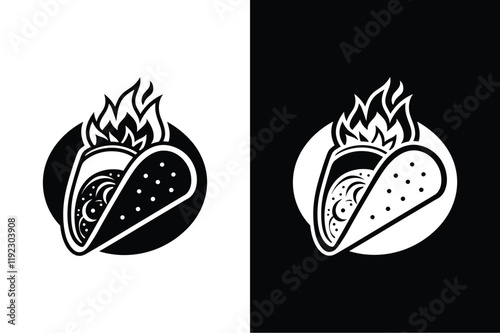 Fajitas  icon vector on White Background ,Vector Art Illustration on white background.