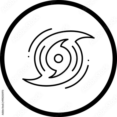 Hurricane icon single vector illustration