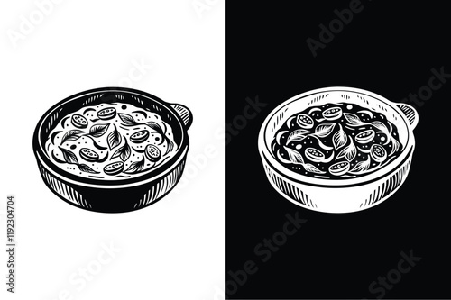 Frittata icon vector on White Background ,Vector Art Illustration on white background.