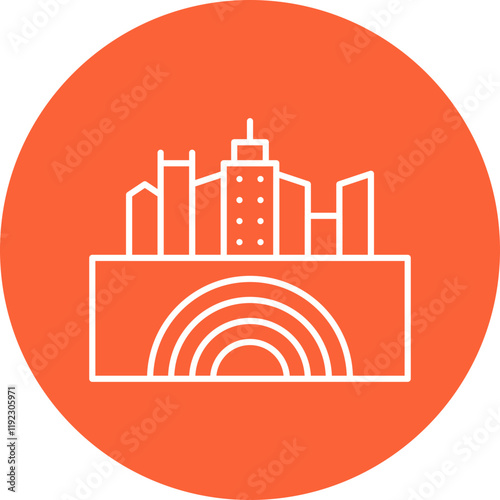 Earthquake I icon single vector illustration