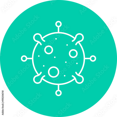 Epidemic icon single vector illustration