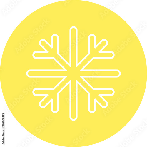 Snowing icon single vector illustration