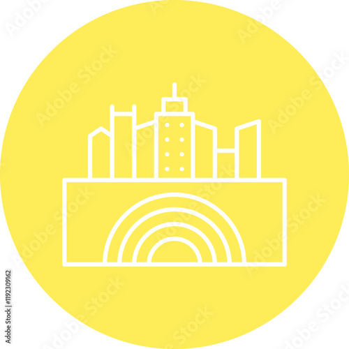 Earthquake I icon single vector illustration