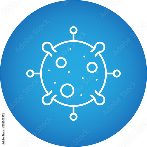 Epidemic icon single vector illustration