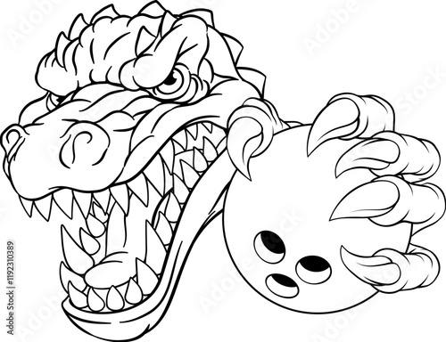 A crocodile, dinosaur or al...