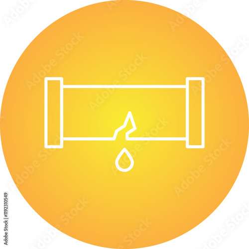 Fuel Leakage icon single vector illustration